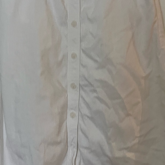 Gap Button Front Midi A-Line Skirt White 8-10 - Picture 3 of 8